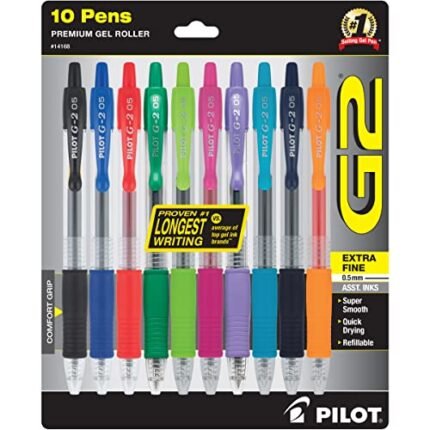 Pilot G2 Premium Retractable Gel-Ink Rolling Ball Pens
