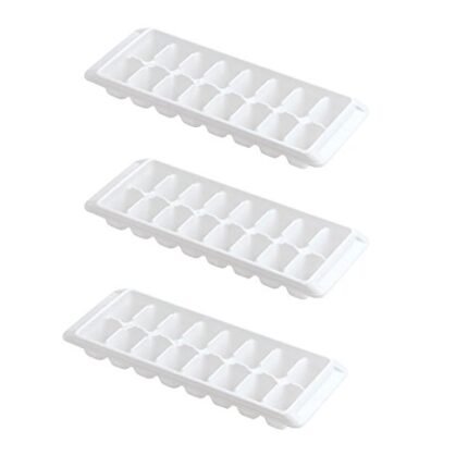Rubbermaid - Ice Cube Tray, 16 cube trays (3 Pack, White)